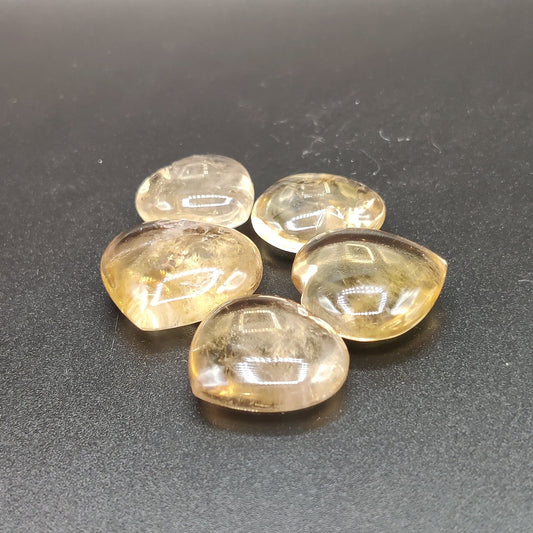 Corazón de cuarzo citrino