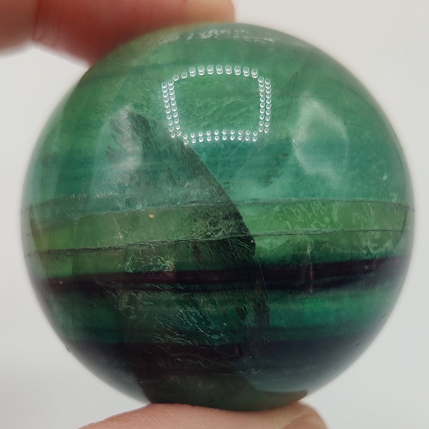 Esfera de fluorita multicolor