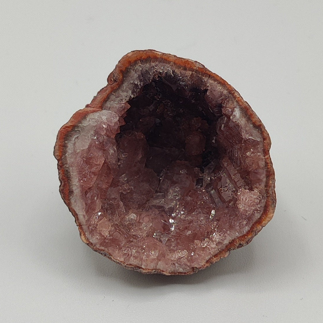 Geoda de amatista rosa