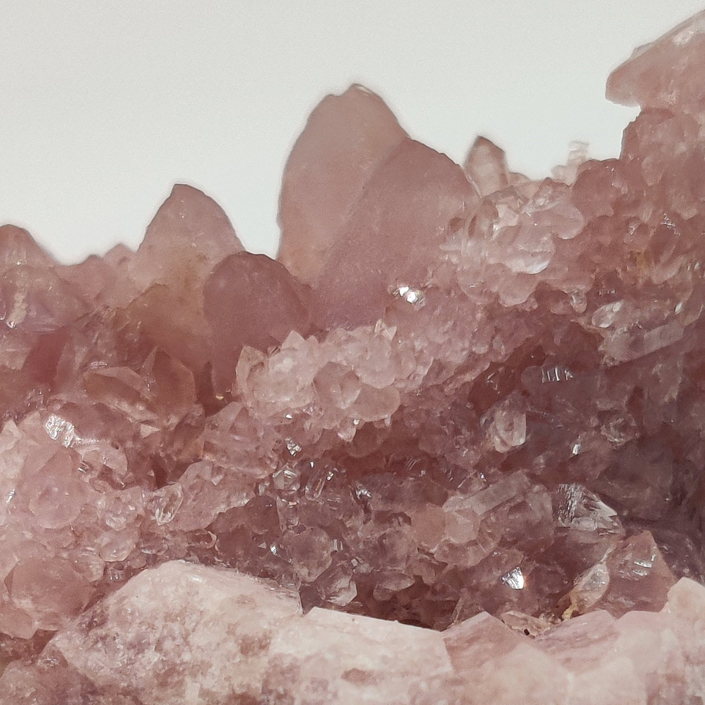 Drusa de amatista rosa