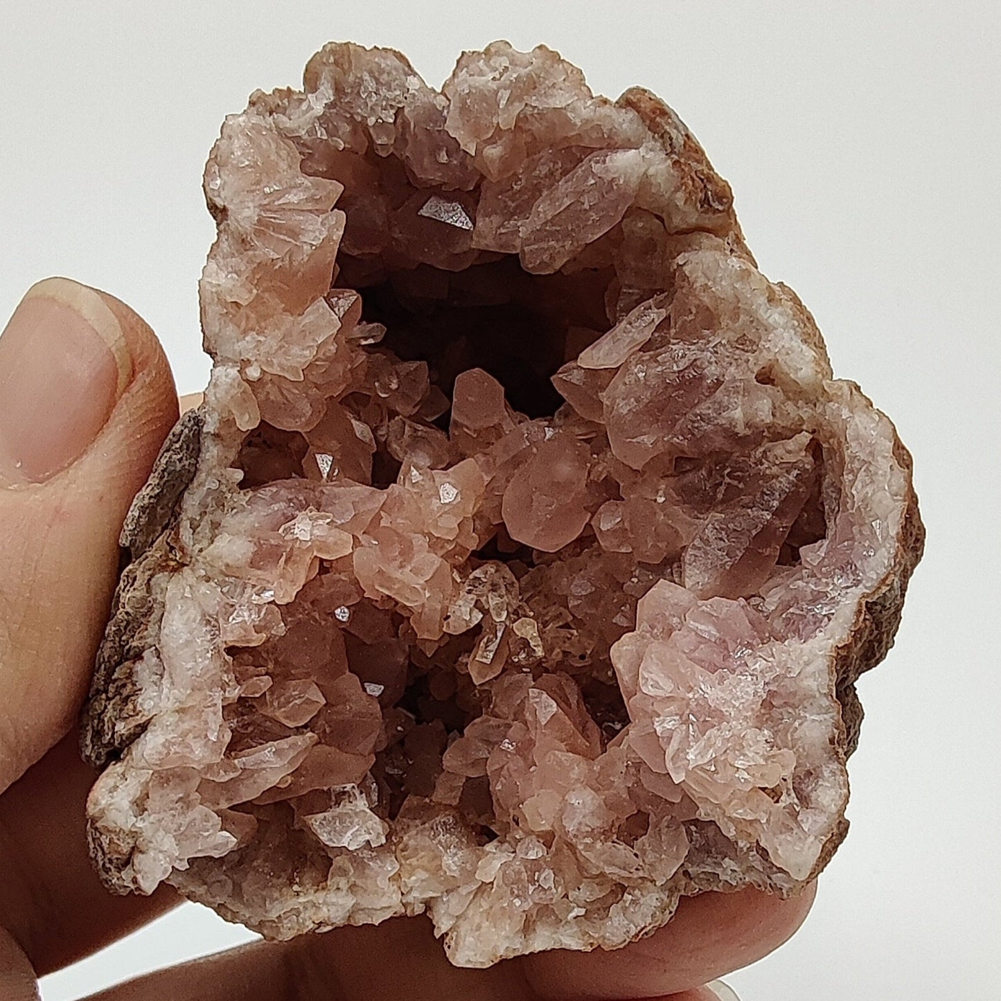 Geoda de amatista rosa