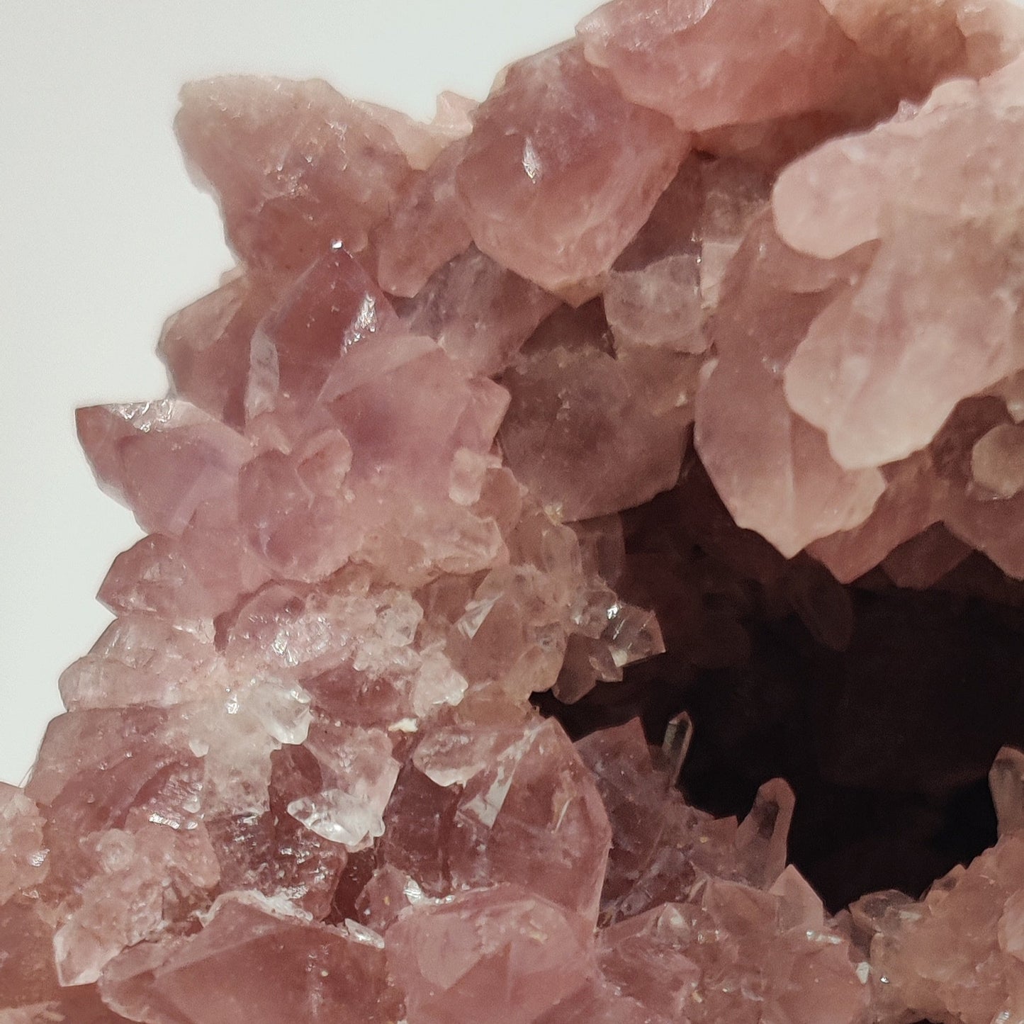 Geoda de amatista rosa