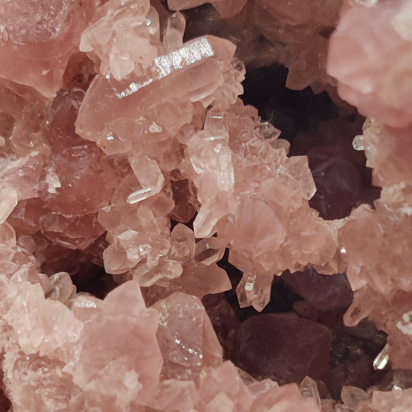 Geoda de amatista rosa