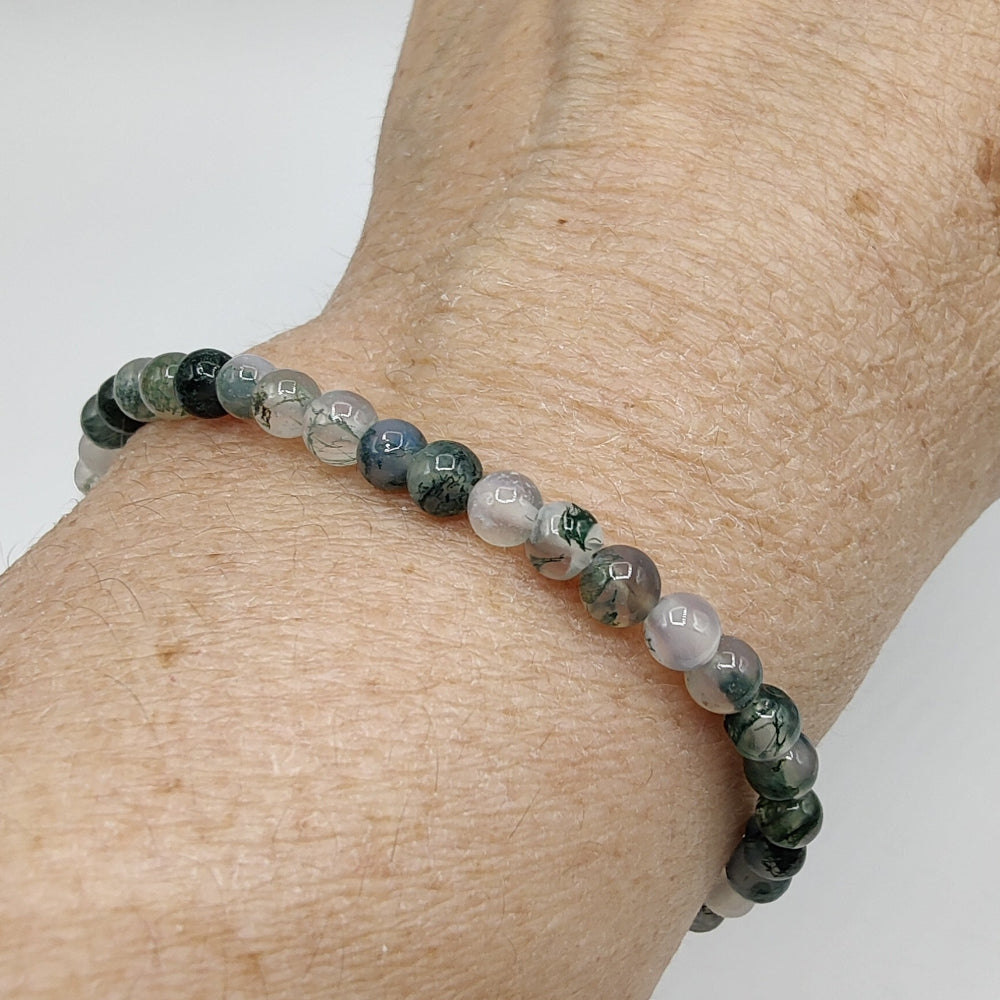 Pulsera de ágata musgosa