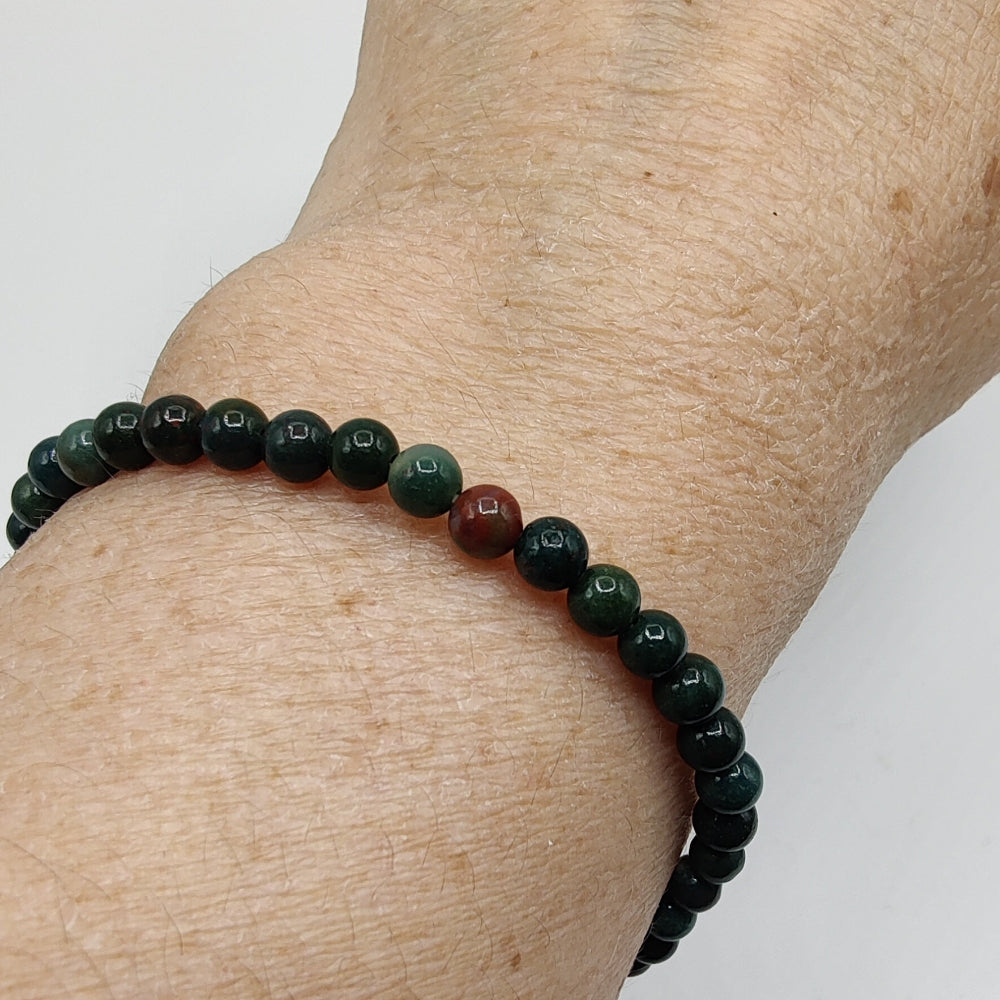 Pulsera de jaspe heliotropo