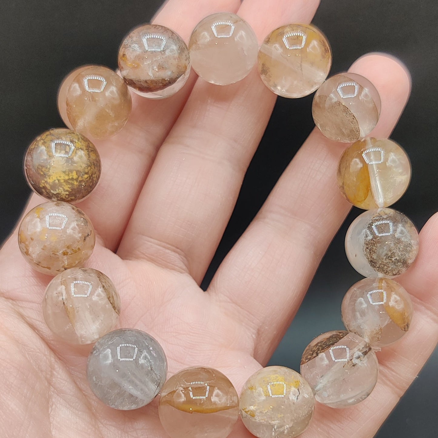 Pulsera Cuarzo con dendritas