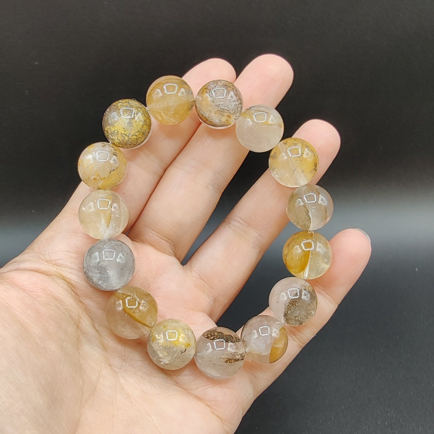Pulsera Cuarzo con dendritas