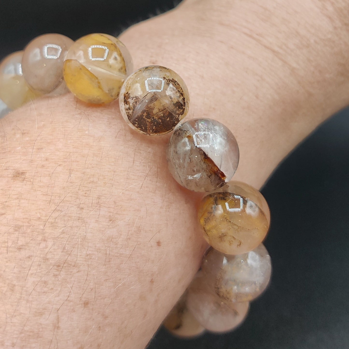 Pulsera Cuarzo con dendritas