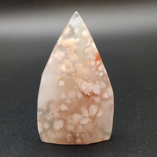 Agata flor de cerezo pulida