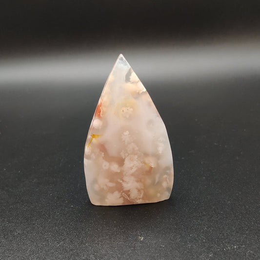 Agata flor de cerezo pulida