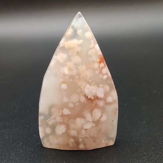 Agata flor de cerezo pulida