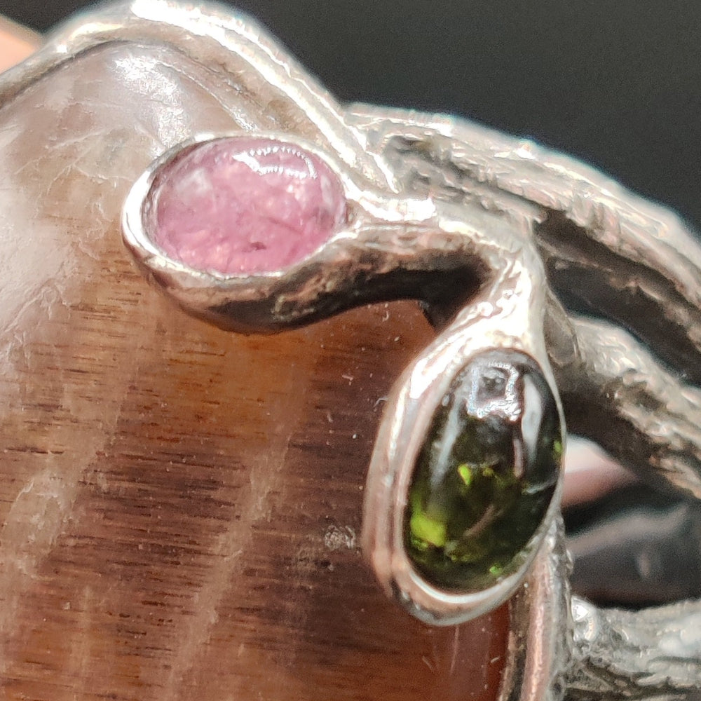 Anillo en plata y piedra sol