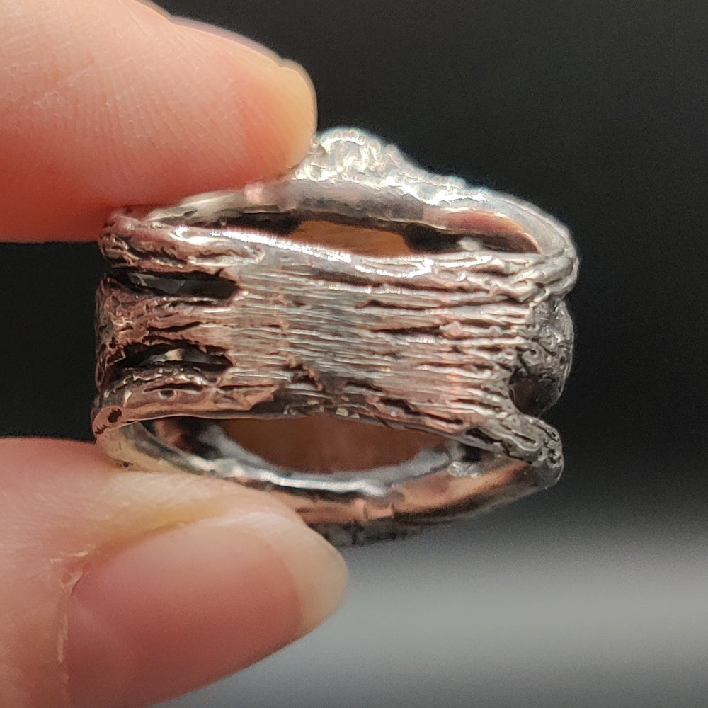 Anillo en plata y piedra sol