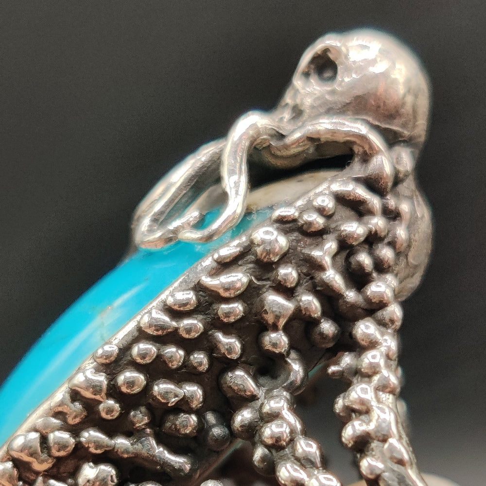 Anillo en plata y turquesa