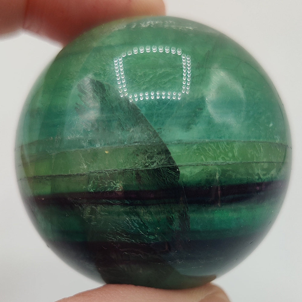 Esfera de fluorita multicolor