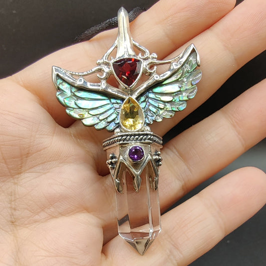 Colgante-cuarzo-minerales-haliotis-plata-alas-de-angel