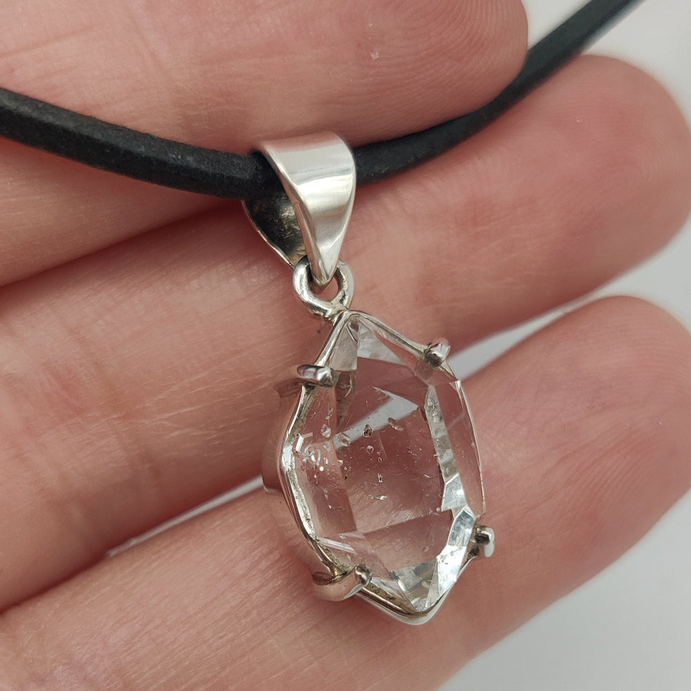 Cuarzo diamante de HERKIMER colgante