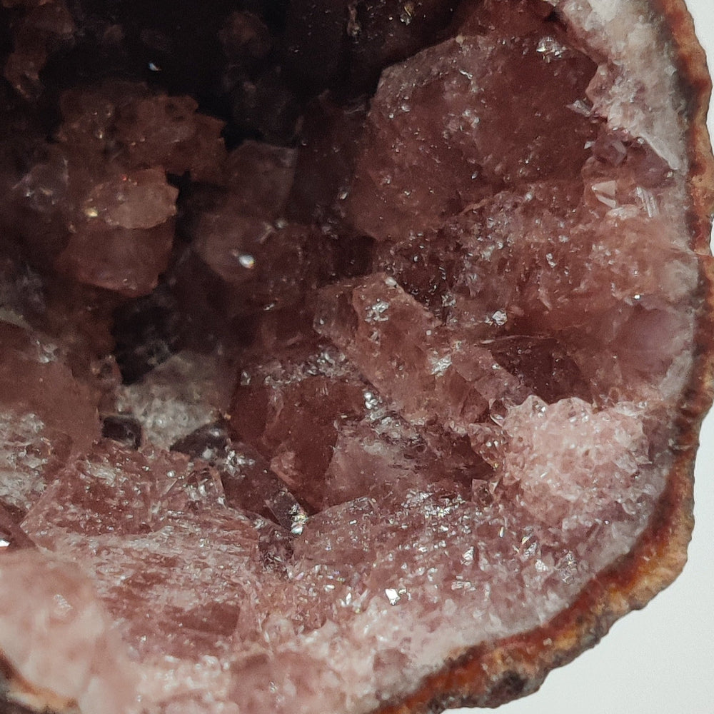 Geoda de amatista rosa