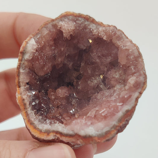 Geoda de amatista rosa