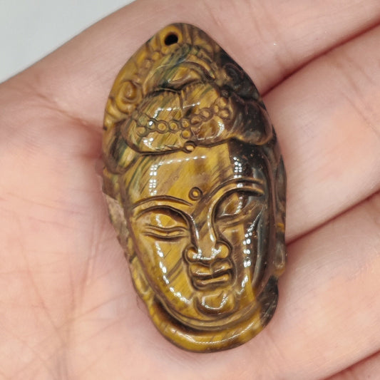 Ojo de Tigre colgante Kwan Yin