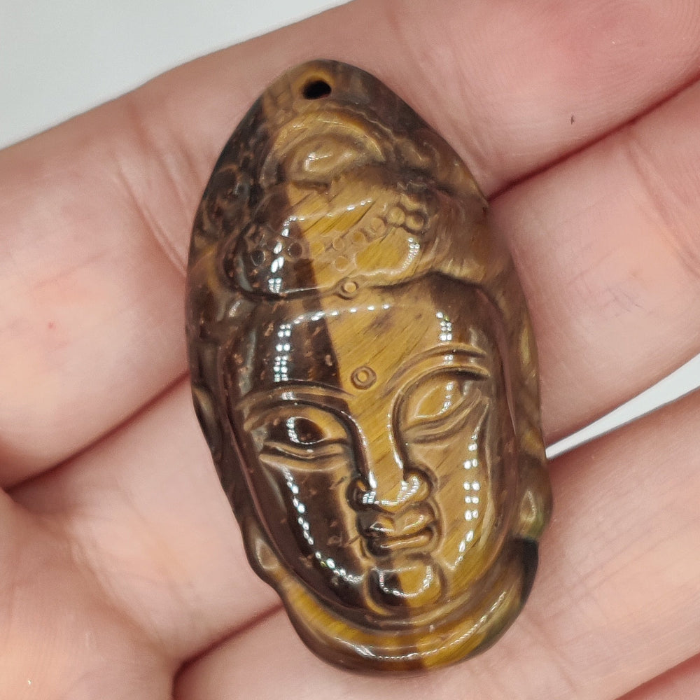 Ojo de Tigre colgante Kwan Yin