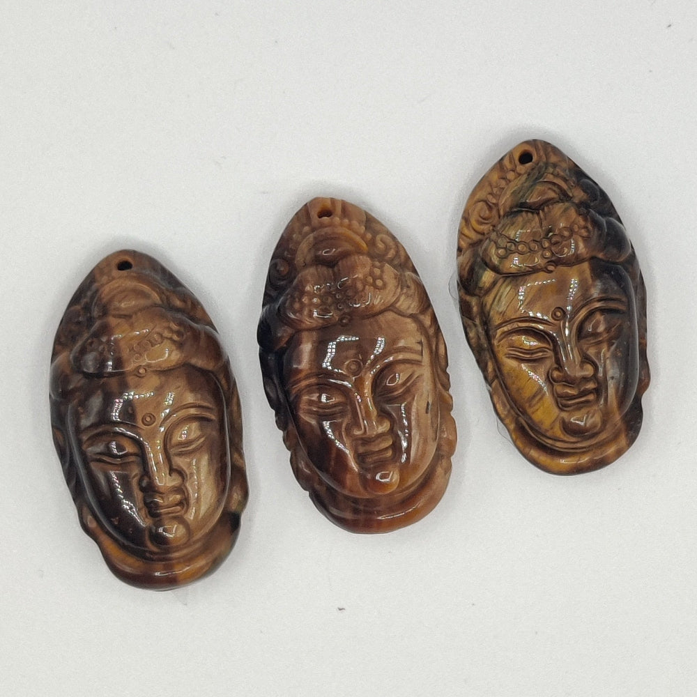 Ojo de Tigre colgante Kwan Yin