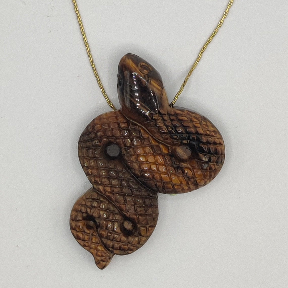 Ojo de Tigre colgante serpiente
