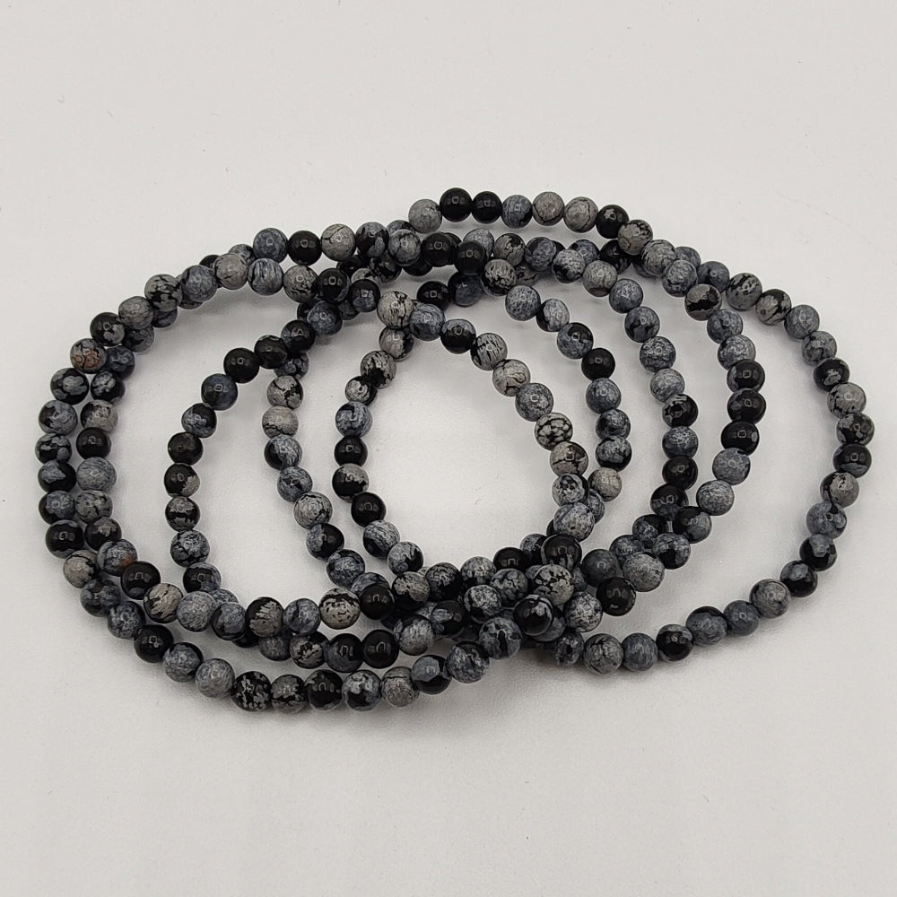 Obsidiana nevada pulsera