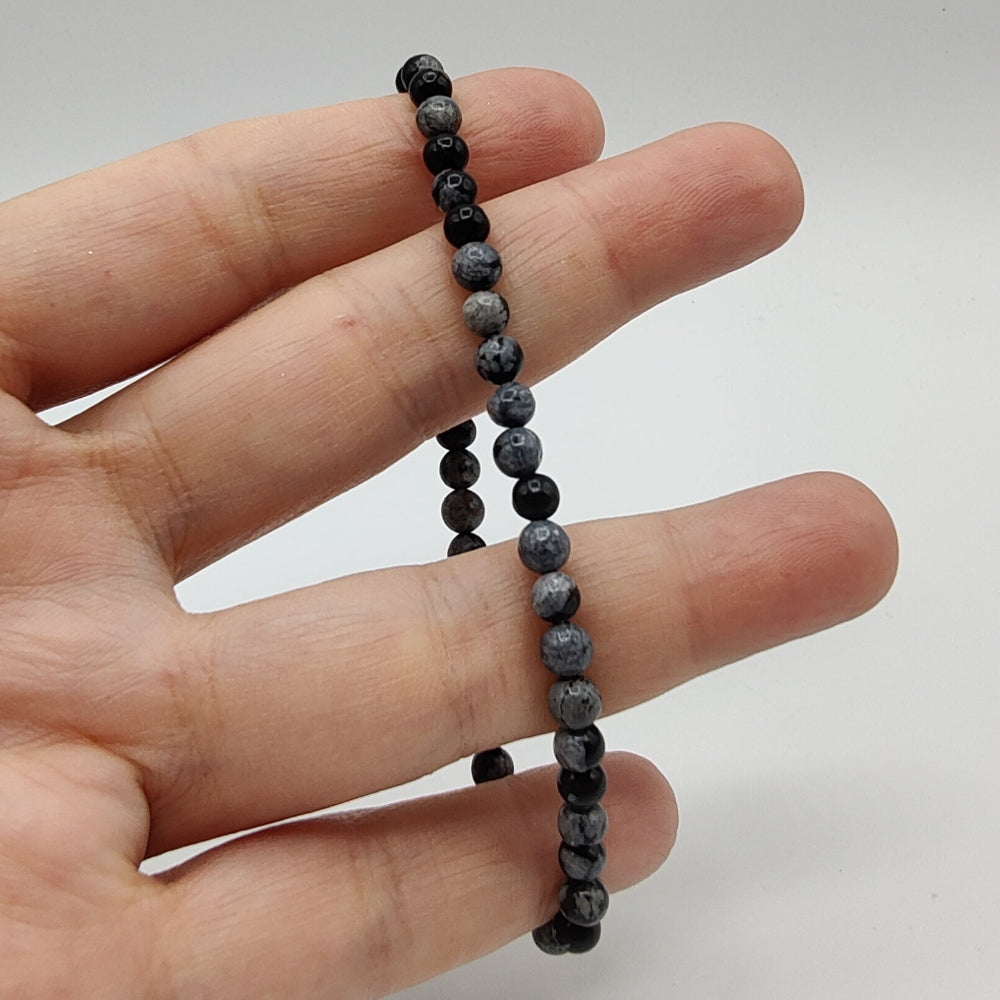 Obsidiana nevada pulsera