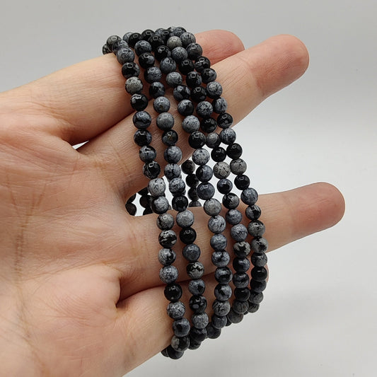 Obsidiana nevada pulsera