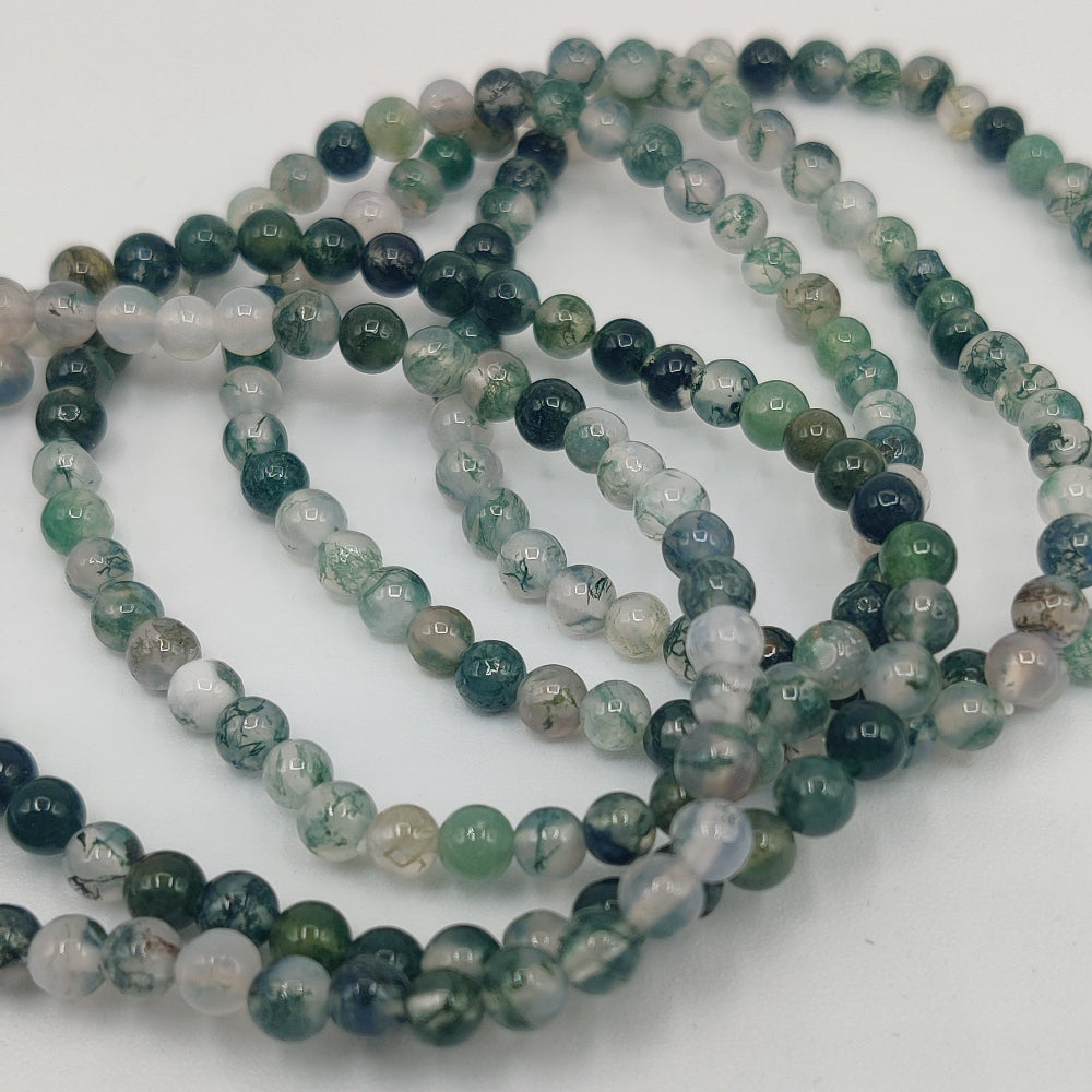 Pulsera de ágata musgosa