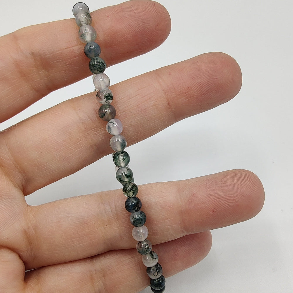 Pulsera de ágata musgosa