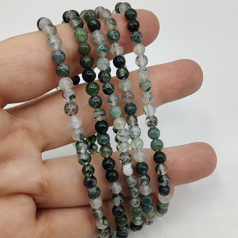 Pulsera de ágata musgosa