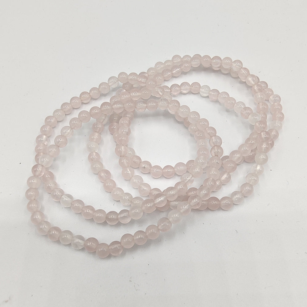 Pulsera de cuarzo rosa