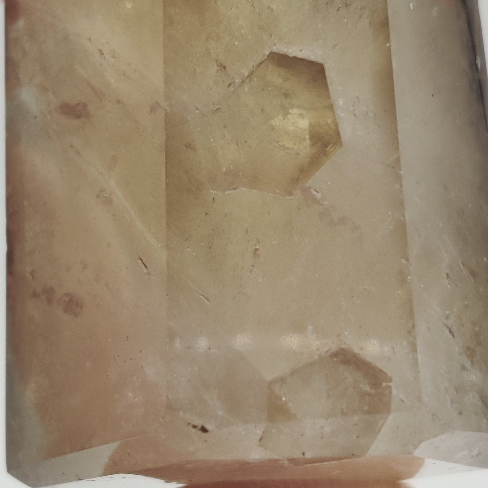 Punta de cuarzo citrino ahumado