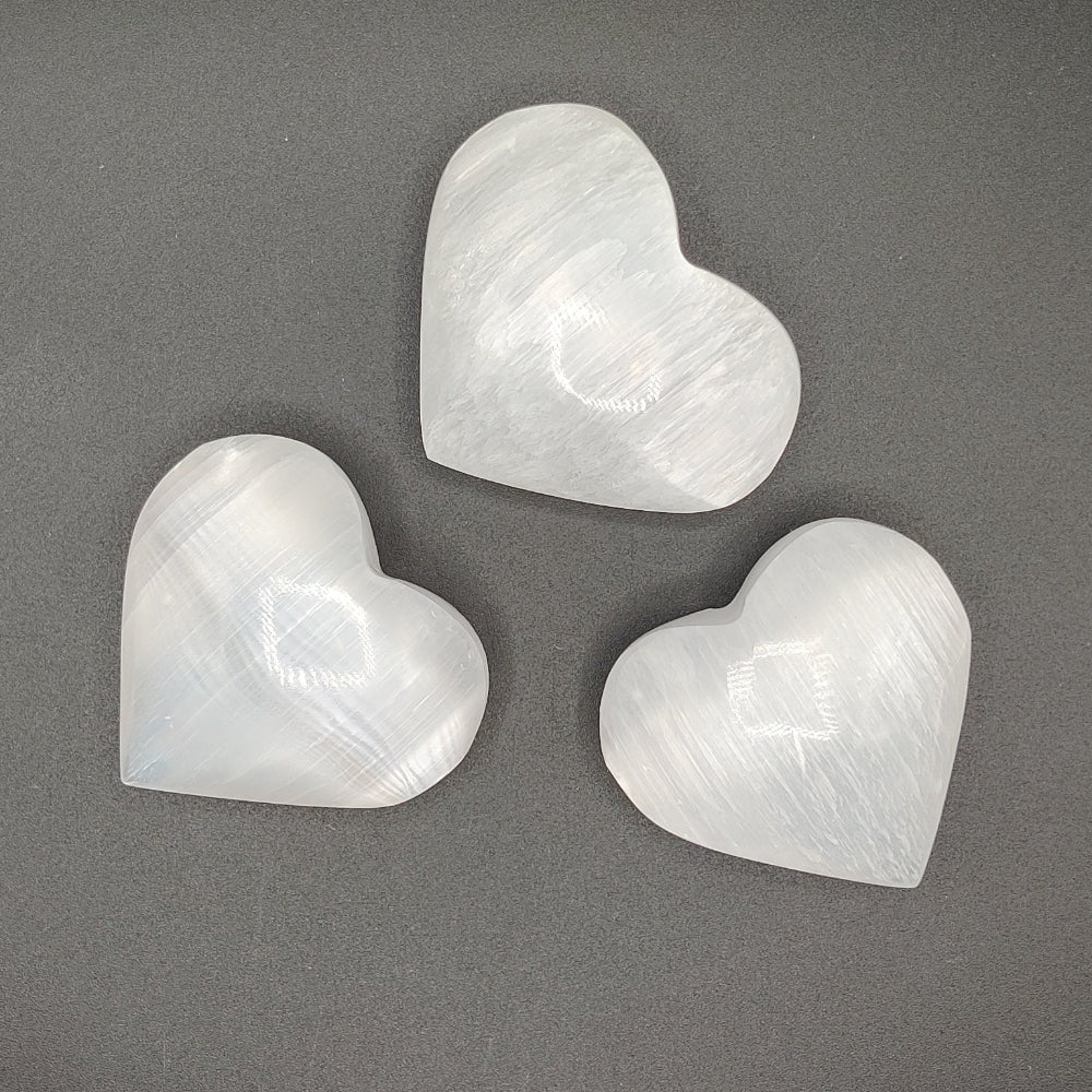 Selenita corazón (yeso fibroso)
