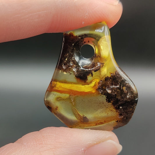 Colgante Ámbar con agujero