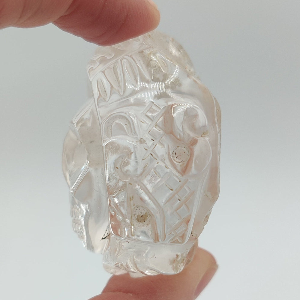 Catrina de cuarzo cristal de roca