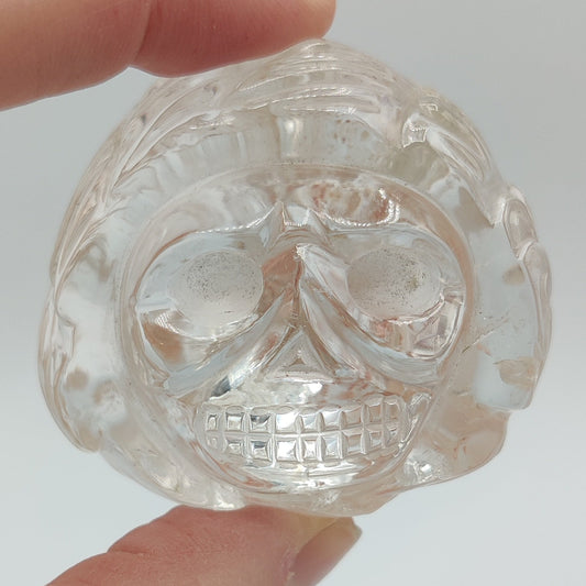 Catrina de cuarzo cristal de roca