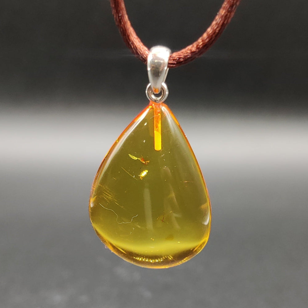 Colgante Ámbar con plata