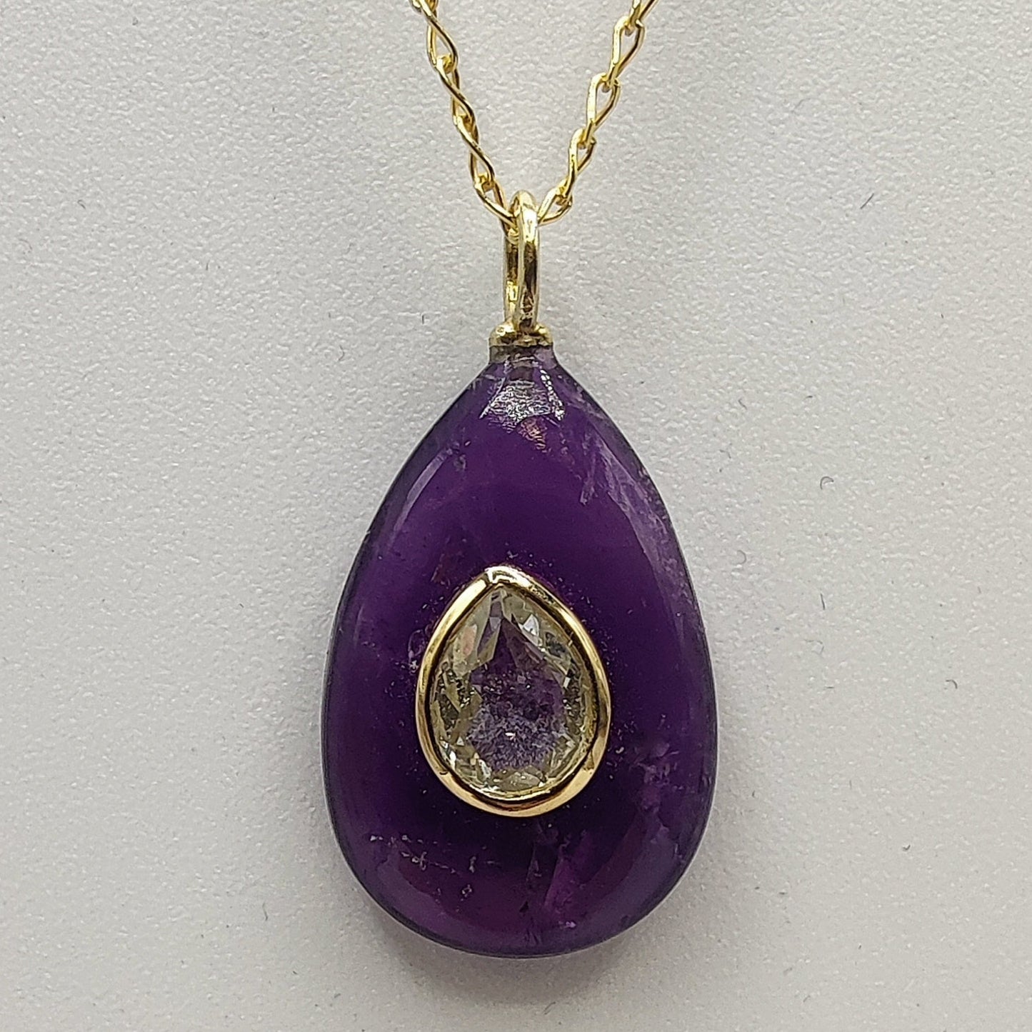 Colgante gema Amatista