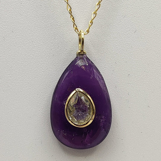 Colgante gema Amatista