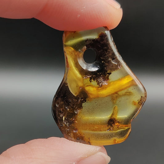 Colgante Ámbar con agujero